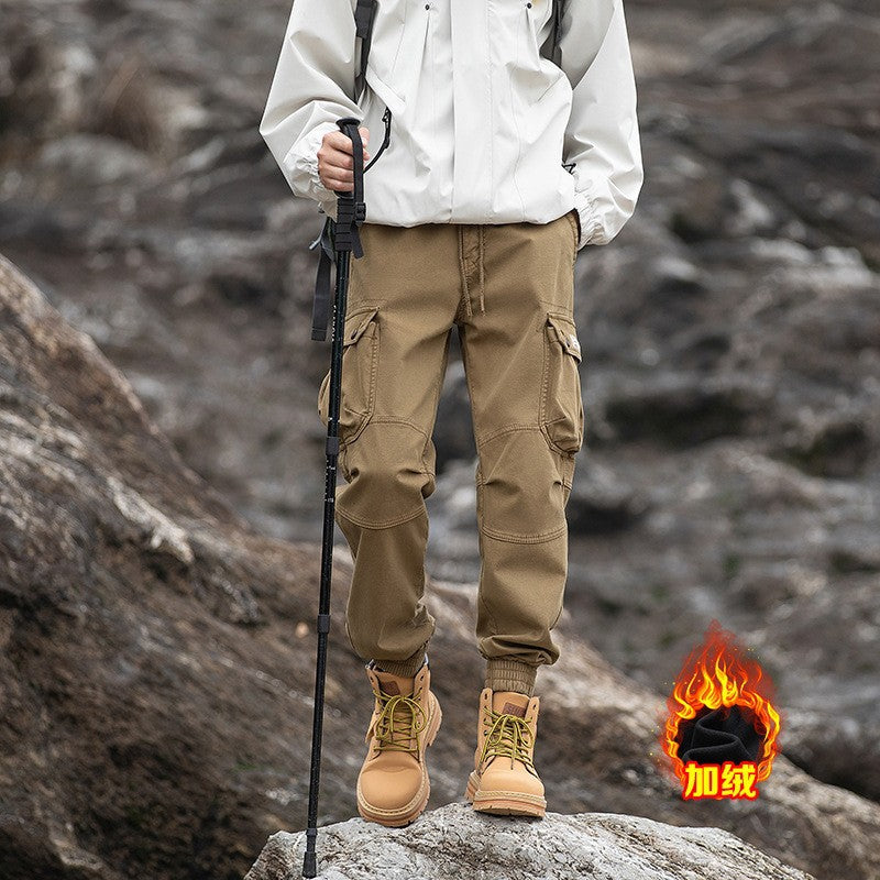 Herren Tactical-Cargo-Jogger mit Stretch-Einsatz, Tunnelzugbund und aufgesetzten Klapptaschen Drune