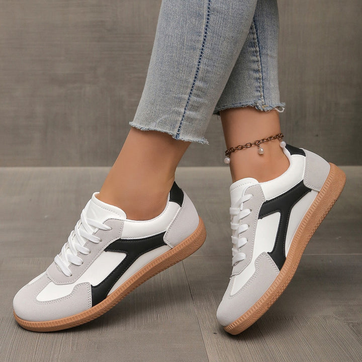Damen Retro-inspirierte Schnür-Sneaker mit gepolstertem Komfortfußbett Drune