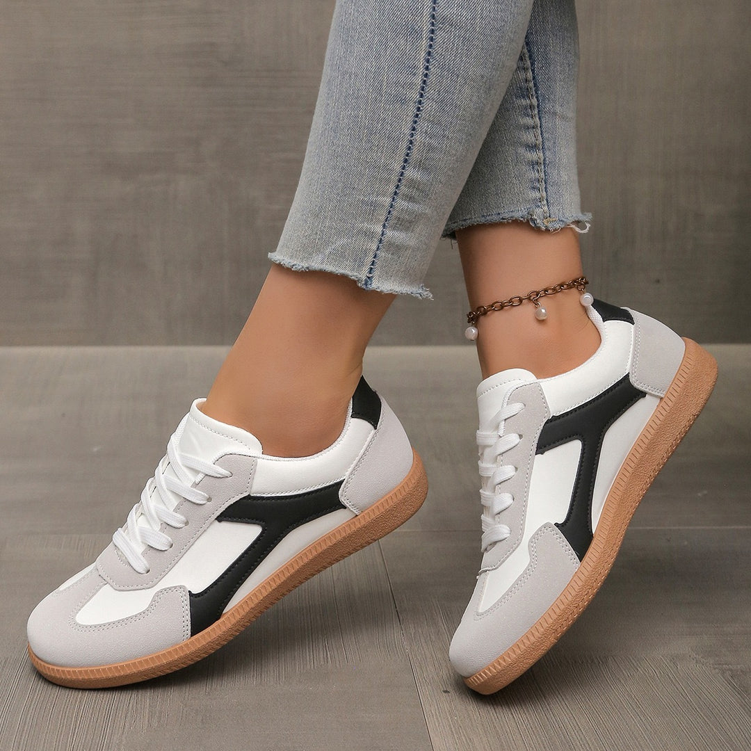 Damen Mary-Jane-Sneaker mit Klettverschluss und gepolstertem Komfortfußbett Drune