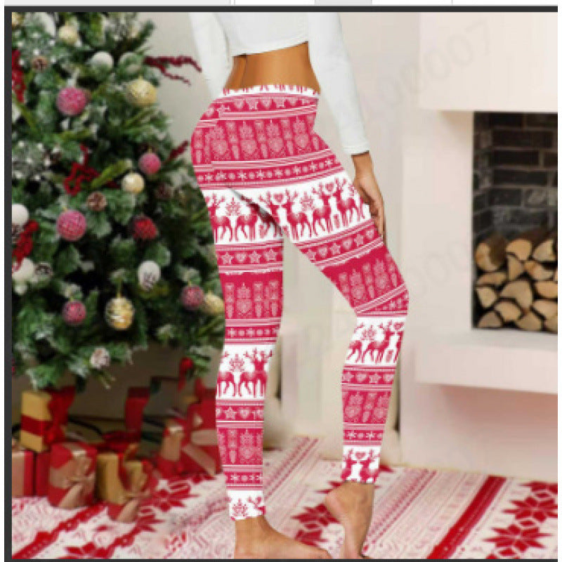 Damen Gemusterte Weihnachtsleggings Drune
