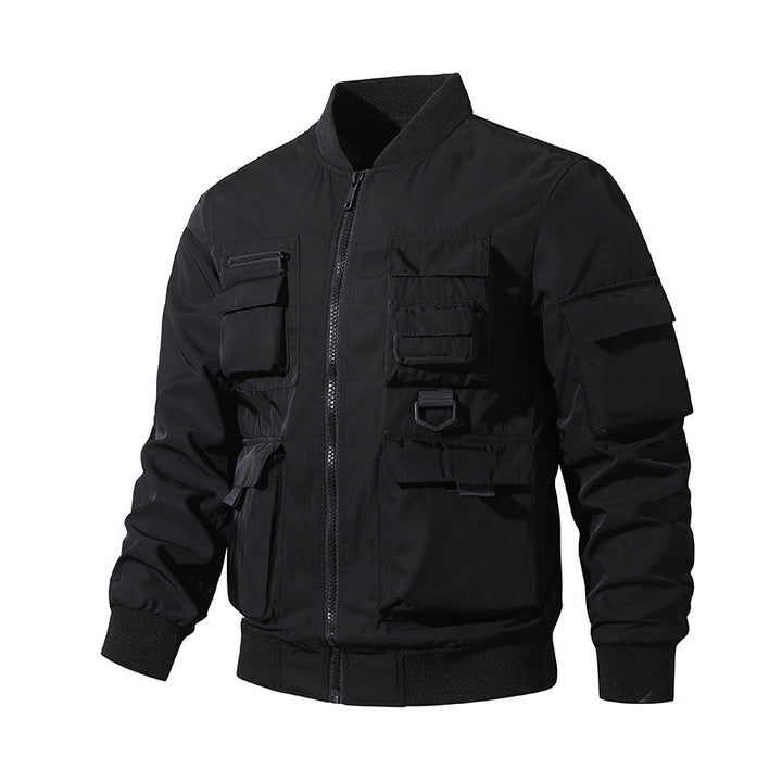 Herren nan multifunktionale taktische Bomberjacke mit zahlreichen Utility-Taschen und robustem Nylon Drune