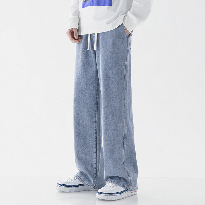 Herren weite Denim-Hose im modernen Vintage-Stil Drune