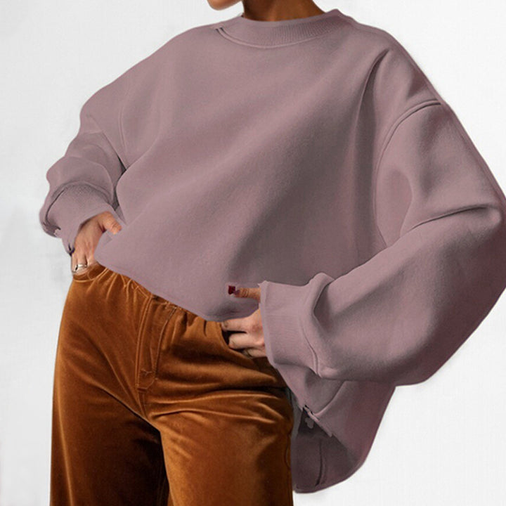 Damen oversized Sweatshirt mit weitem Schnitt und lässigem Design Drune