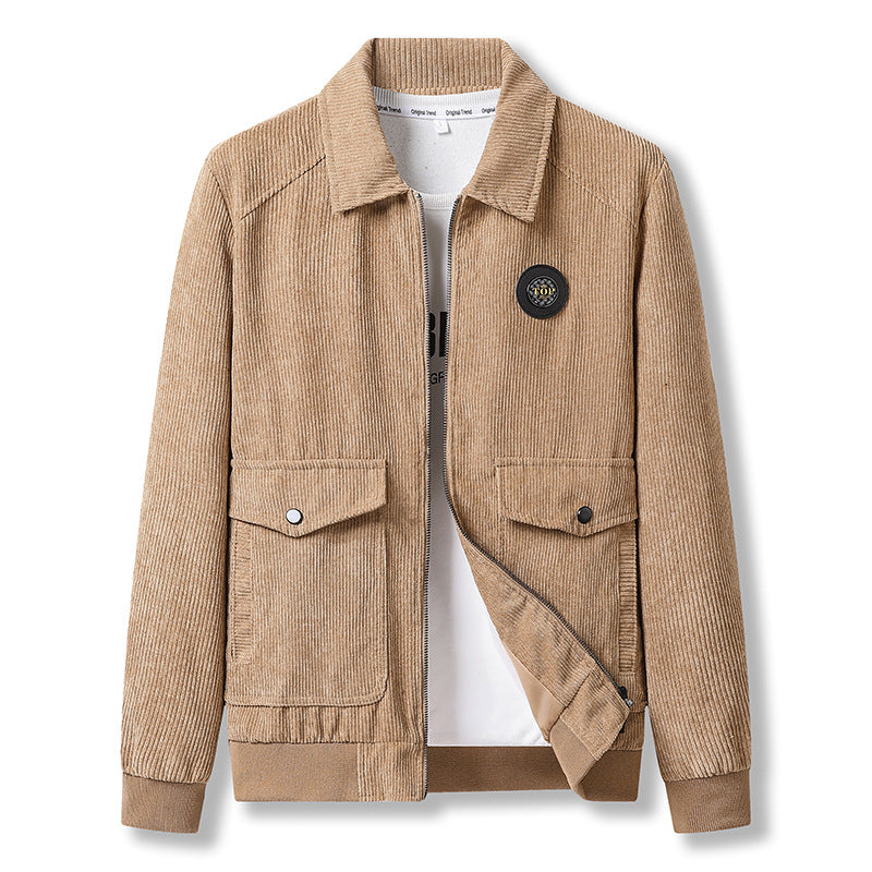 Herren Cordjacke mit praktischem Zip Drune