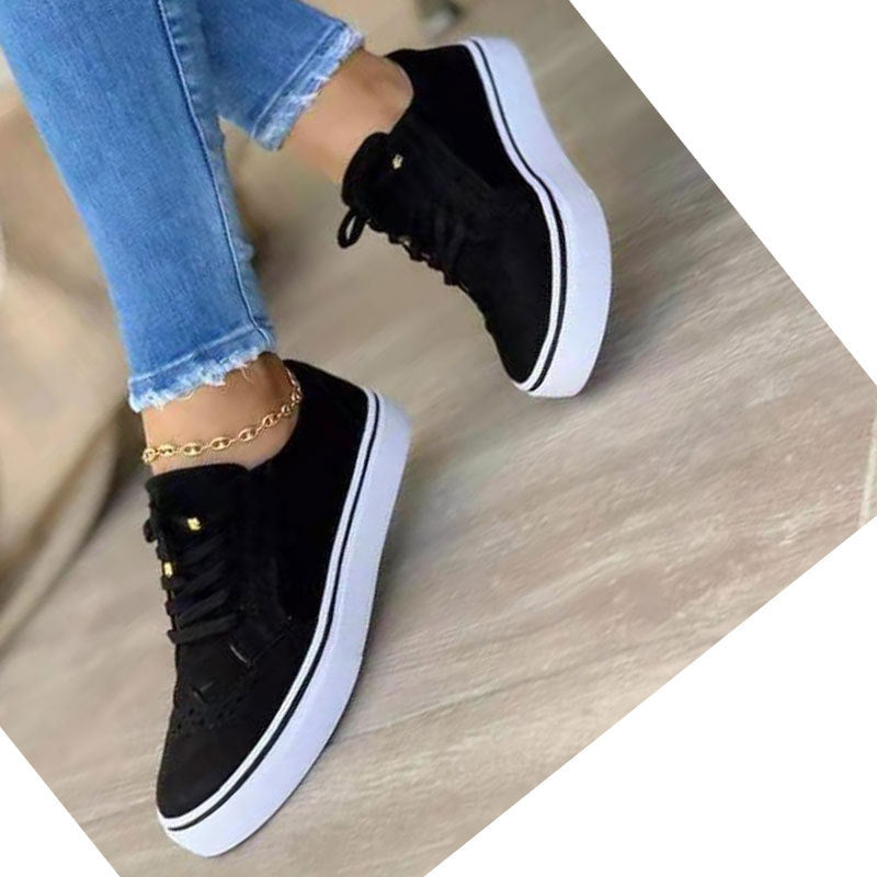 Damen Sneaker mit modischem Textilobermaterial und dämpfender Sohle Drune