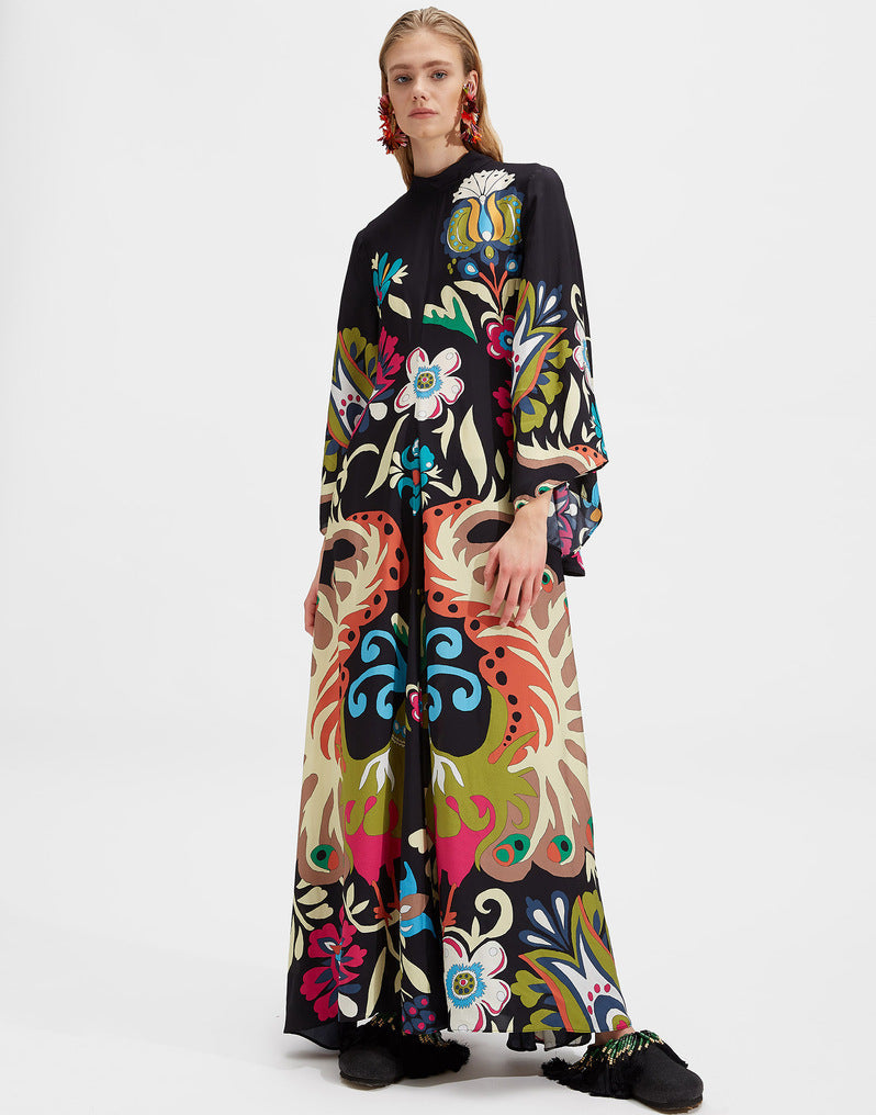 Drune | Bedrucktes Dreiviertelarmkleid