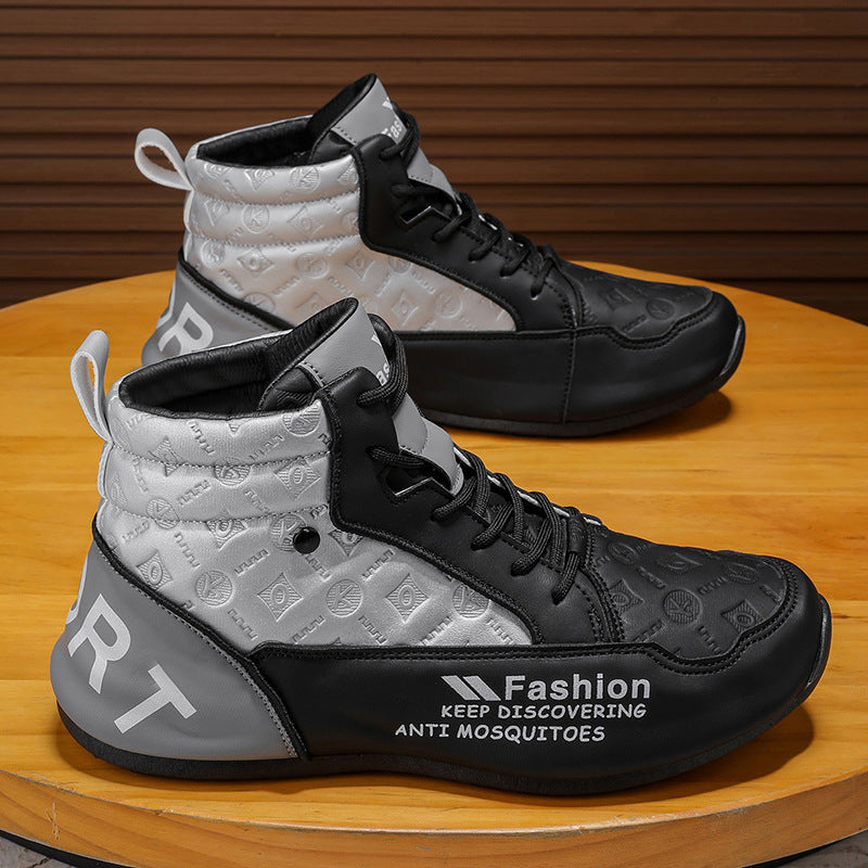 Damen sportliche High-Top Sneakers mit schützendem Design und rutschfester Sohle Drune