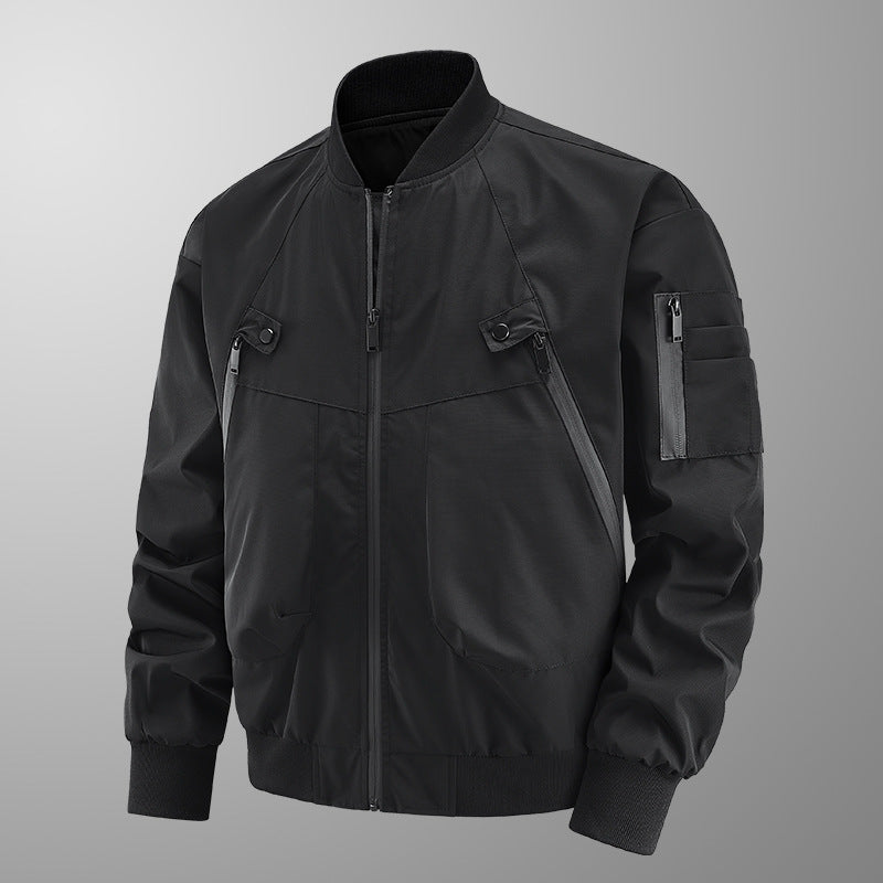 Herren Modische Bomberjacke mit praktischen Taschen