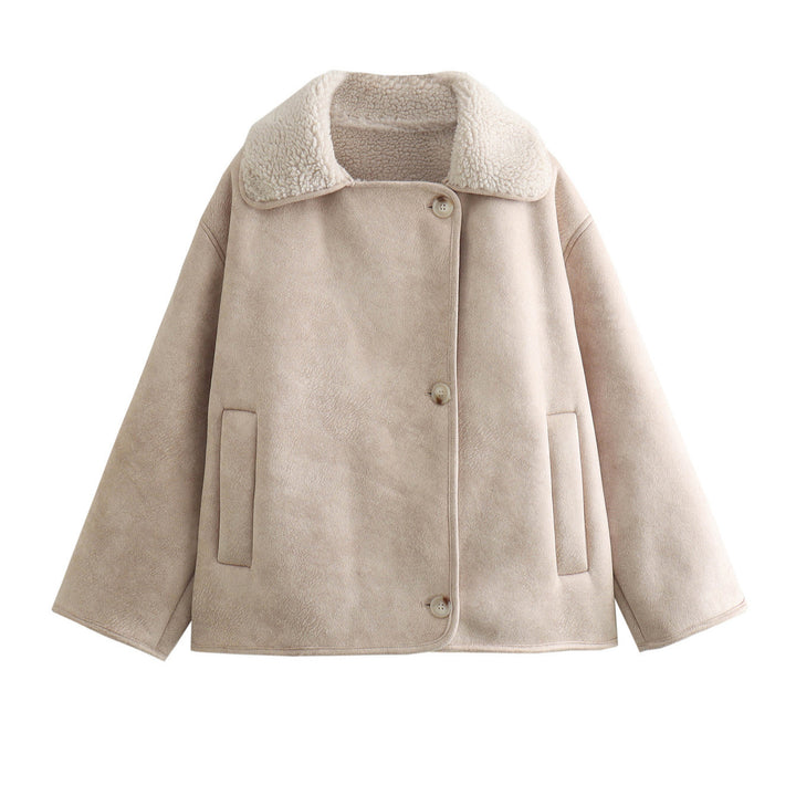 Damen modische Fleecejacke mit weichem Innenfutter Drune