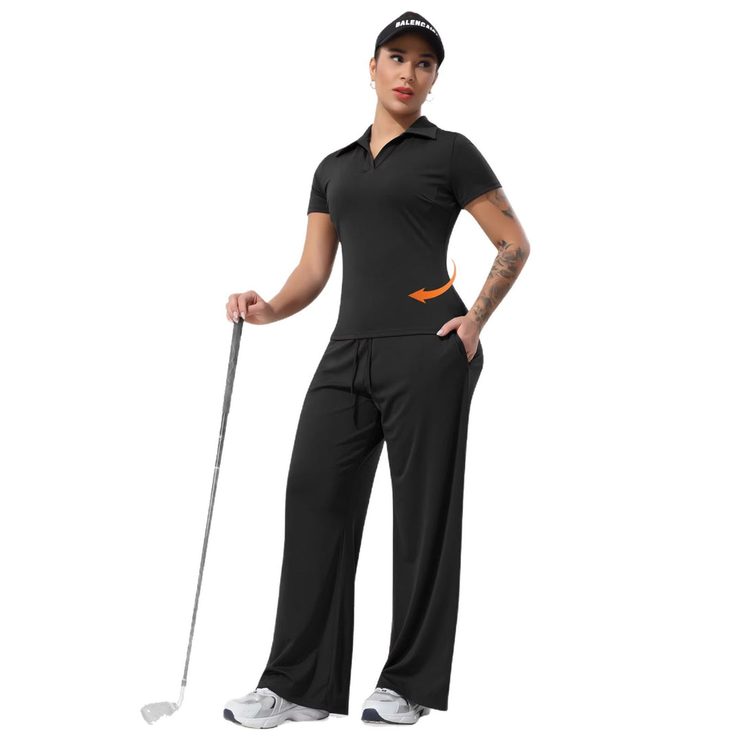 Damen Tailliertes Funktions-Polo mit Stretchjersey und Performance-Atmungsaktivität Drune