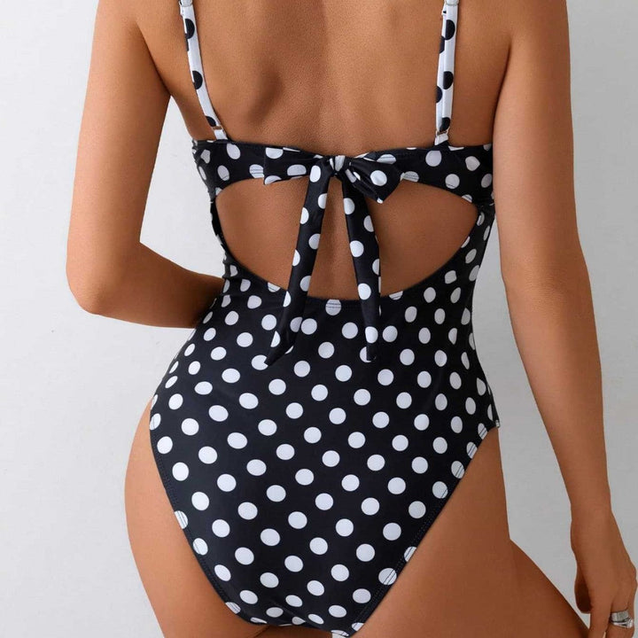 Damen Hochwertiger Bademode mit Vintage-Punkte Drune