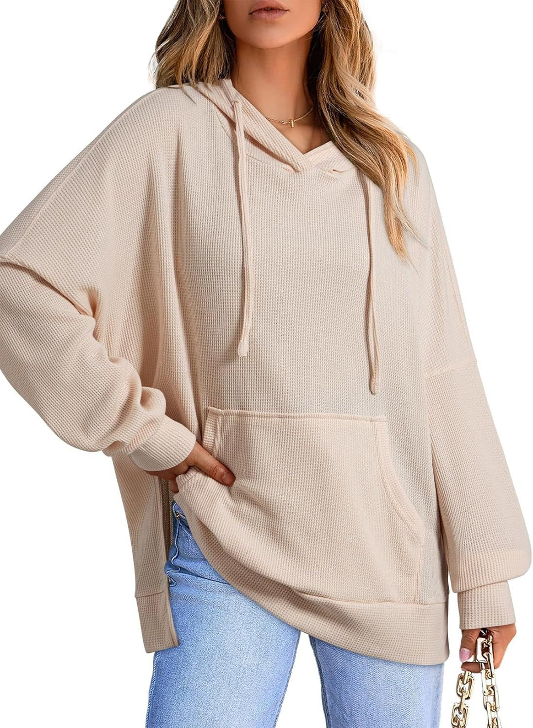 Damen Oversized Kapuzenpullover Drune