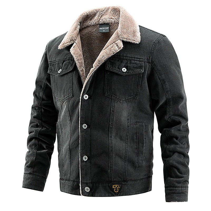 Herren Denim Jacke mit Kuschelfutter Drune