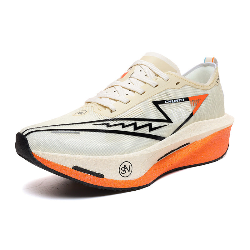 Unisex leichter Performance Laufschuh mit gedämpfter Plateausohle und atmungsaktivem Mesh Drune