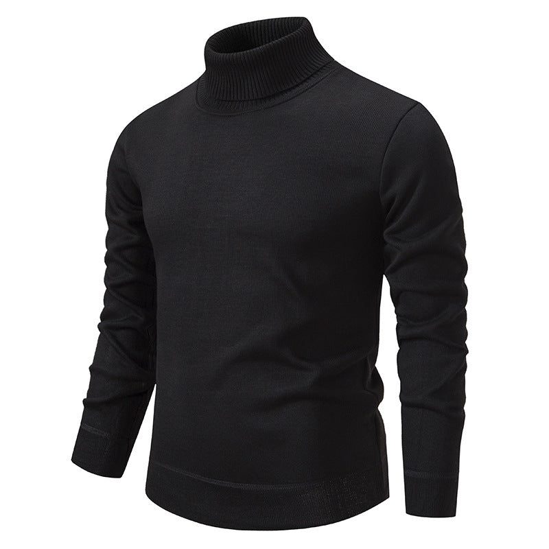Herren Rollkragenpullover aus weichem Strick mit strukturiertem Design Drune
