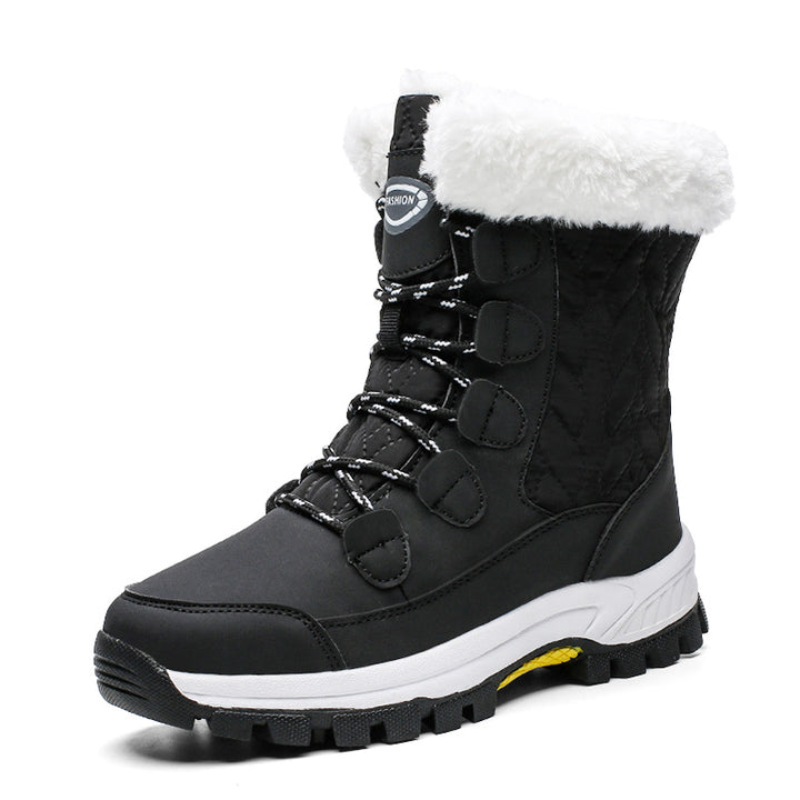 Damen Winterstiefel mit isolierter Fütterung und rutschfester Sohle Drune