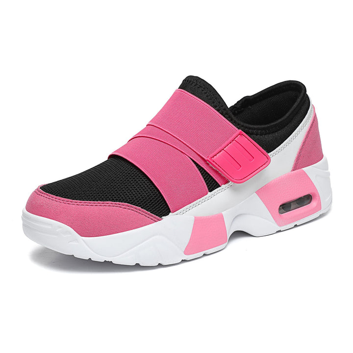 Damen nan Schlupfsneaker mit breitem Elastikriemen, atmungsaktivem Mesh und geformter Dämpfungsohle Drune