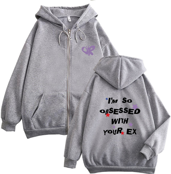 Damen Kapuzenjacke mit verspieltem Aufdruck und bequemer Passform Drune