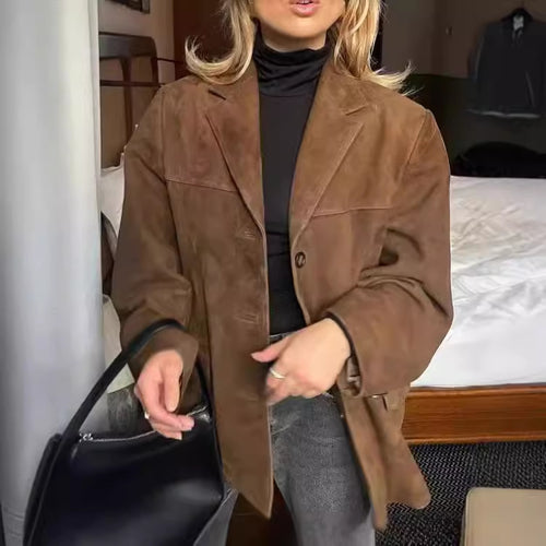 Damen Casual Oversize Jacke Drune