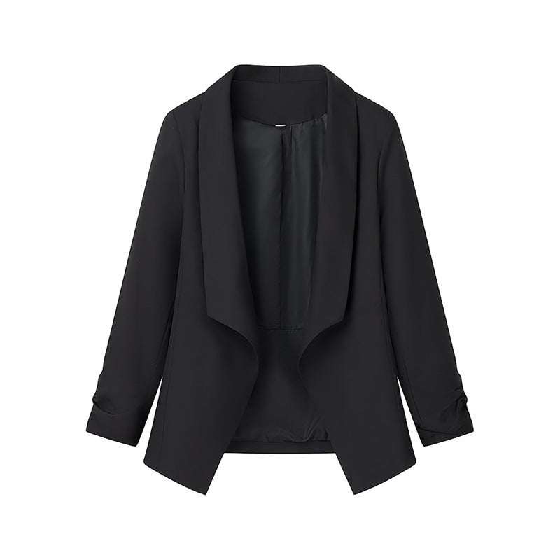 Damen elegante Blazerjacke mit lässigem Schnitt und stylischen Ärmeldetails Drune