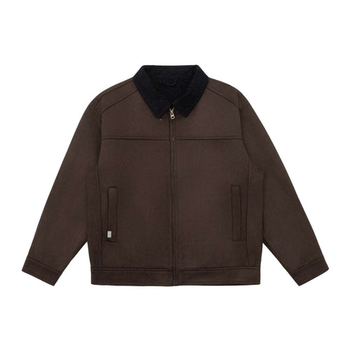 Herren Kurzblouson im Canvas-Workwear-Stil mit Cordkragen Drune