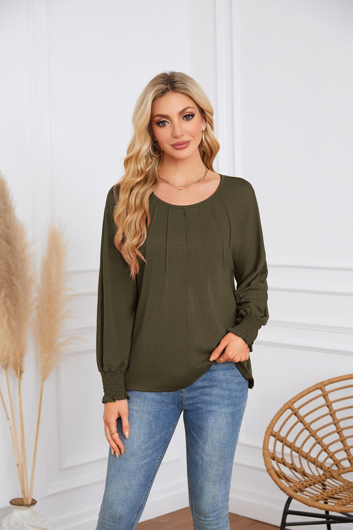 Damen Elegantes und lässiges Longsleeve-Shirt Drune