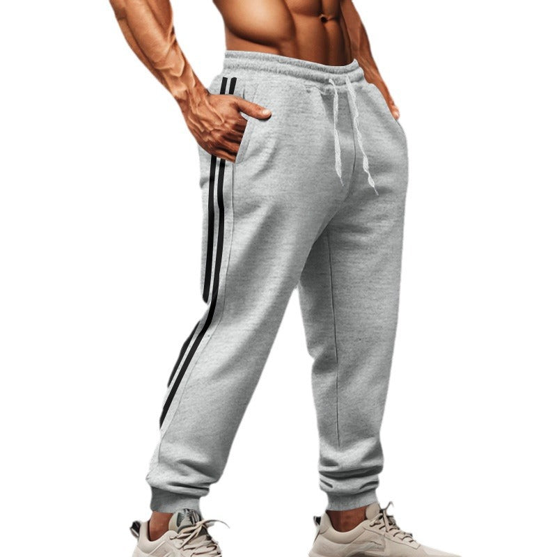 Herren nan sportliche Jogginghose mit seitlichen Kontraststreifen, elastischem Tunnelzugbund und gerippten Beinabschlüssen Drune