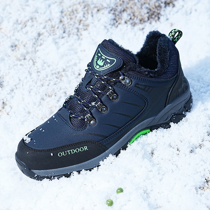 Herren Gefütterter Winter‑Trekking‑Halbschuh mit Thermofutter, wasserabweisender Membran und griffiger Offroad‑Profilsohle Drune