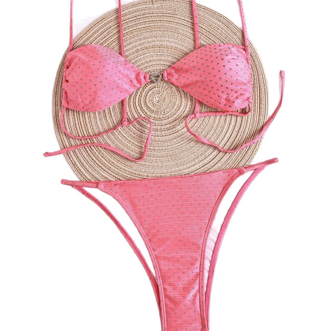 Damen Triangel-Bikini mit funkelnden Details Drune