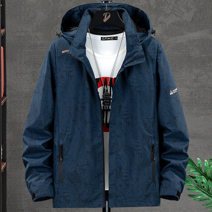 Herren Wetterfeste Allwetterjacke mit praktischem Kapuzendesign Drune