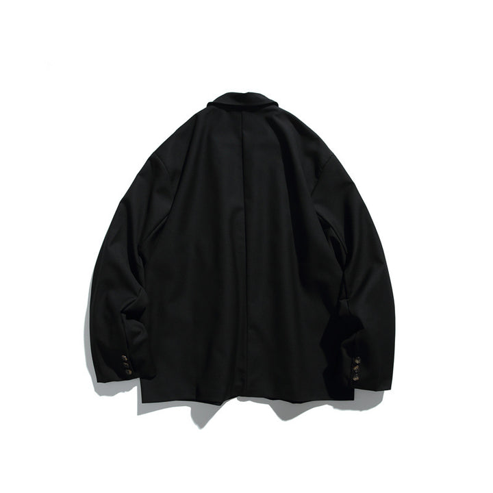 Herren Oversize Sakko aus fallendem Twill mit aufgesetzten Pattentaschen Drune