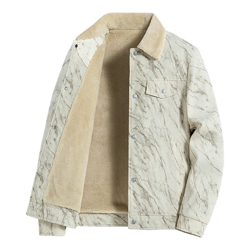 Herren Gemusterte Cordjacke Drune