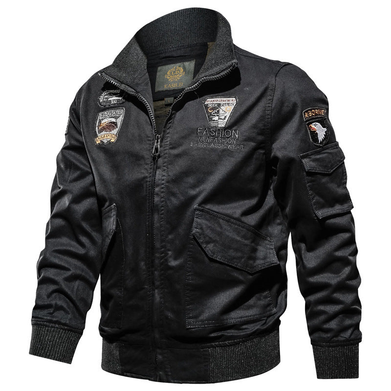 Herren robuste Canvas-Fliegerjacke Drune