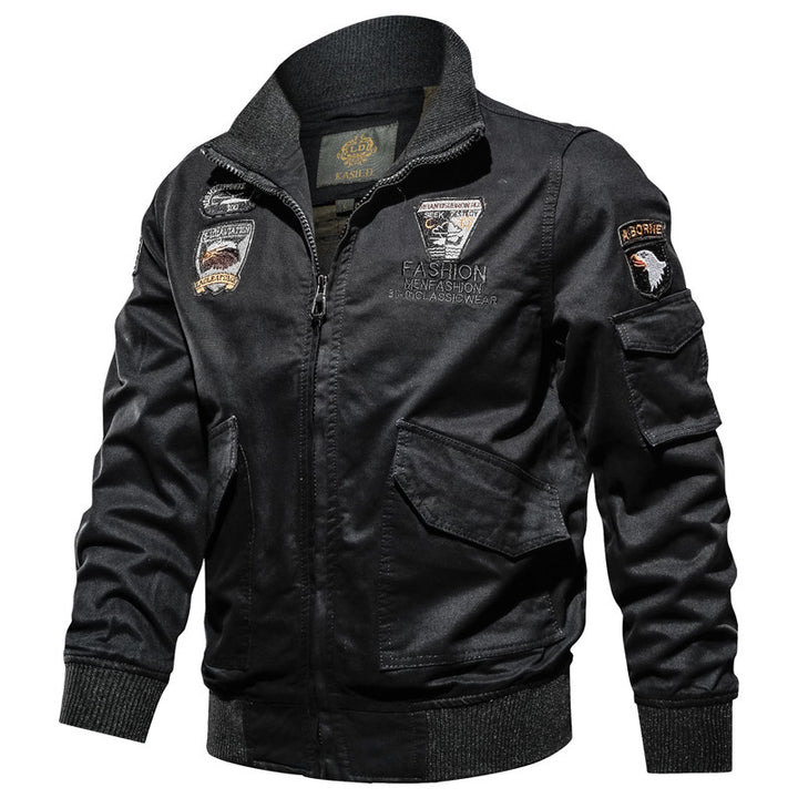 Herren robuste Canvas-Fliegerjacke Drune