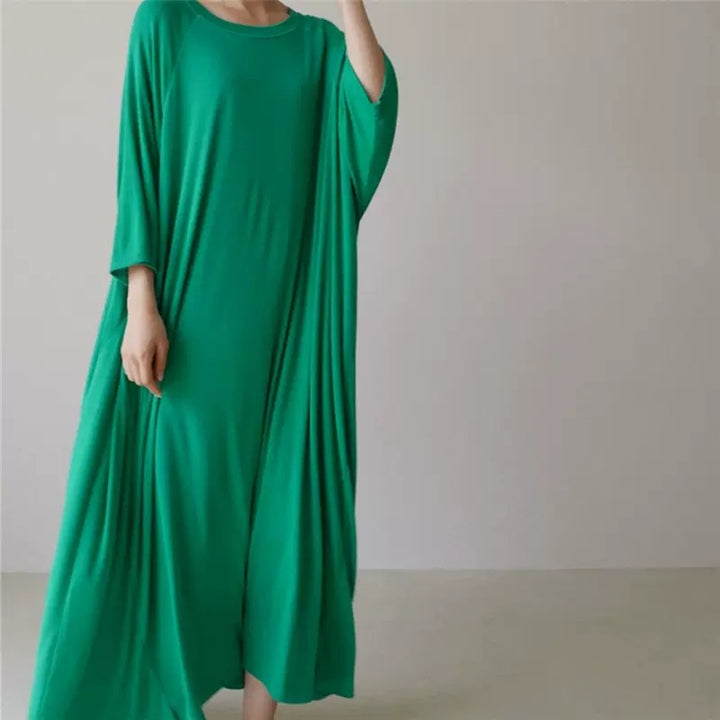 Damen Weiches Oversize-Tunikakleid aus Viskose‑Jersey mit Raglanärmeln Drune