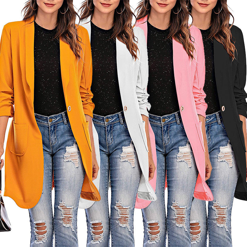 Damen Stretchiger Blazer mit modernem Schnitt und Taschen Drune
