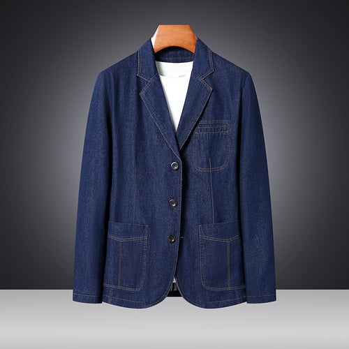 Damen Modische Denim Blazerjacke Drune