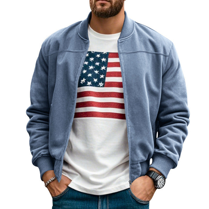 Herren Bomberjacke mit modernem Schnitt und praktischen Taschen Drune