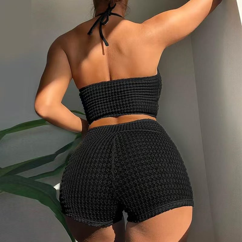 Damen Bikini-Set mit modischem Knotendesign und bequemem Höschen Drune