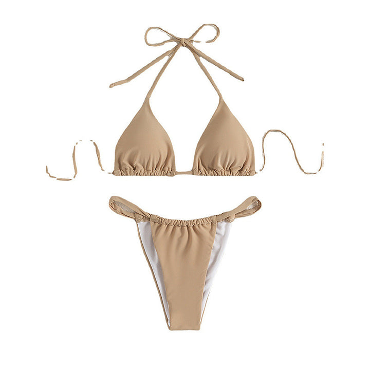Damen Triangel-Bikini-Set mit rüschendem Design Drune