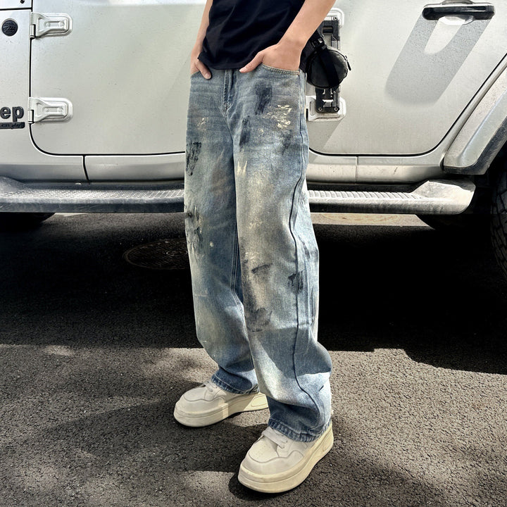 Herren Bequeme und lässige Relaxed-Fit Jeans Drune