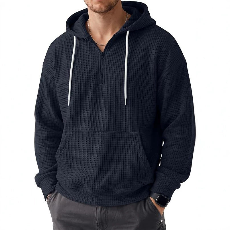Herren Bequemer Kapuzenpullover mit Reißverschluss Drune