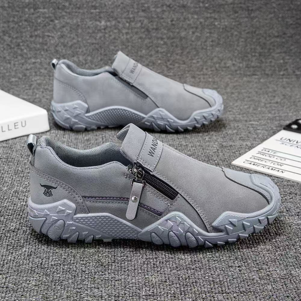 Herren Robuster Outdoor-Sneaker mit Reißverschluss und profiliertem Trail-Profil Drune