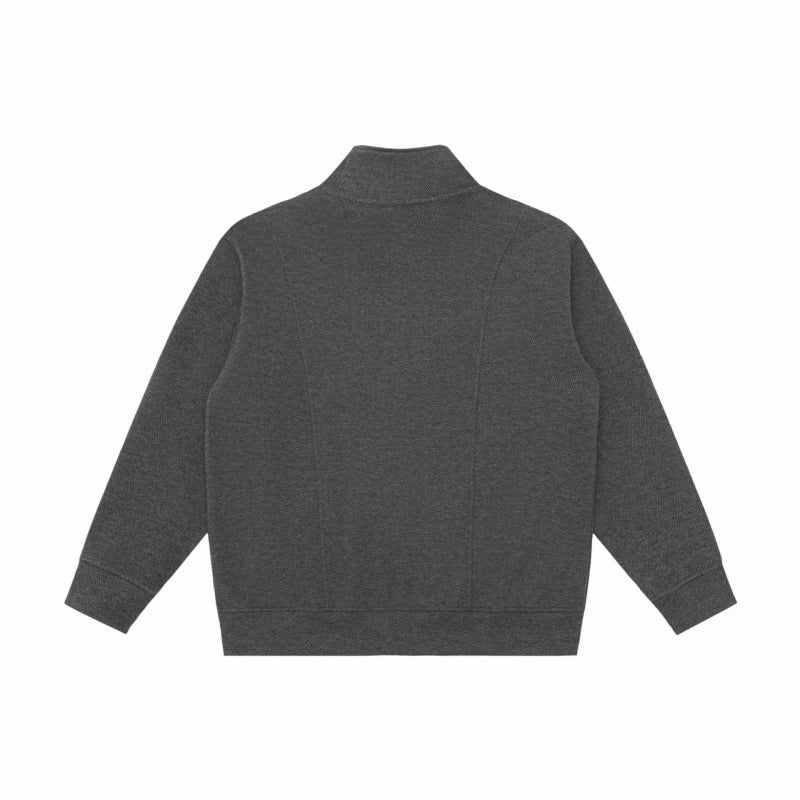 Unisex Boxy-Fleece-Zipjacke mit Stehkragen und Eingrifftaschen Drune