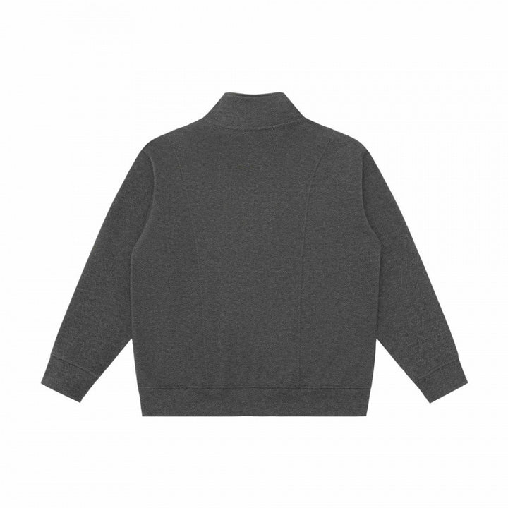 Unisex Boxy-Fleece-Zipjacke mit Stehkragen und Eingrifftaschen Drune