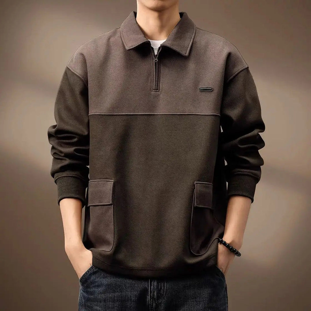 Herren Modischer Sweatshirt mit Reißverschluss