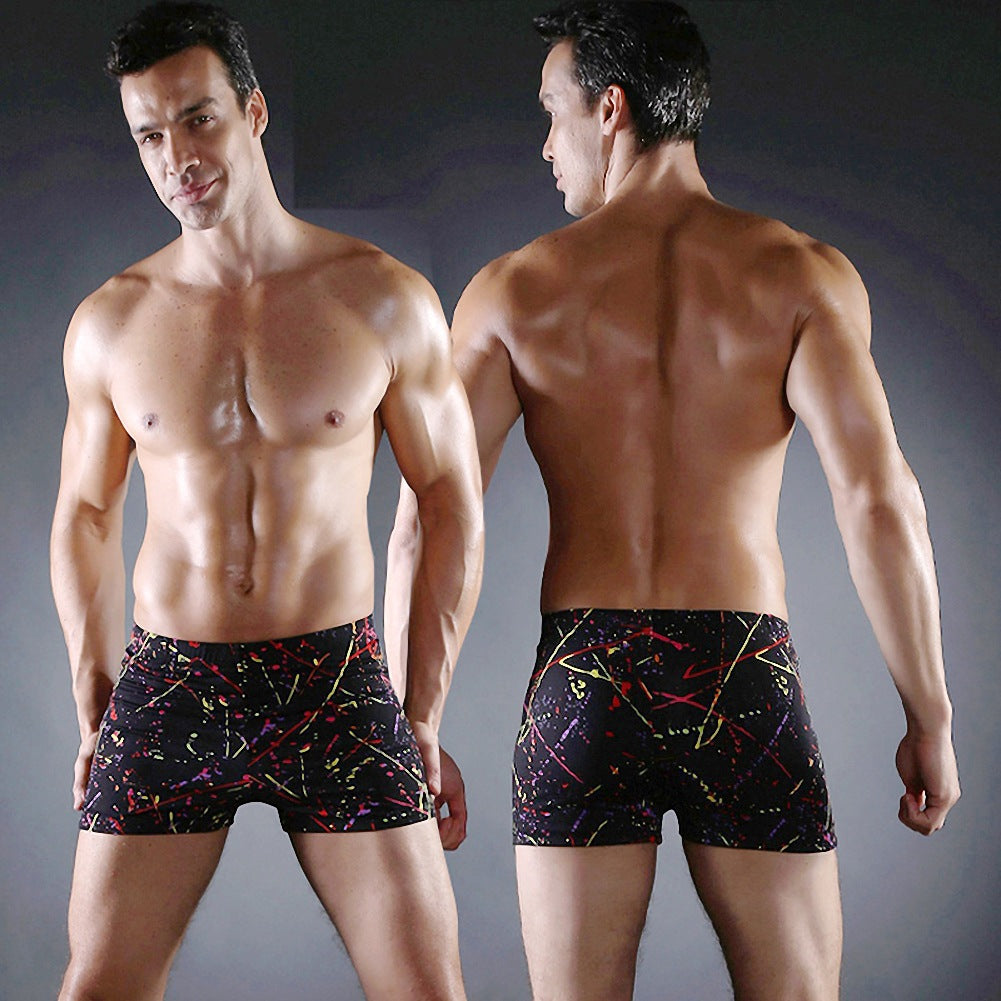 Herren Badeshorts mit farbenfrohem Graffiti-Design Drune