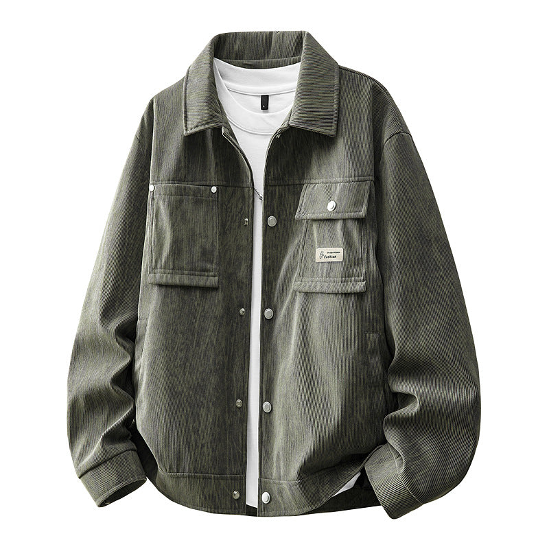 Herren Modische Cargo-Jacke mit praktischen Taschen Drune