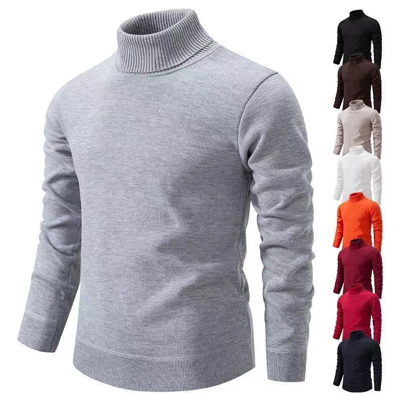 Herren schicker Rollkragenpullover aus hochwertiger Baumwolle Drune
