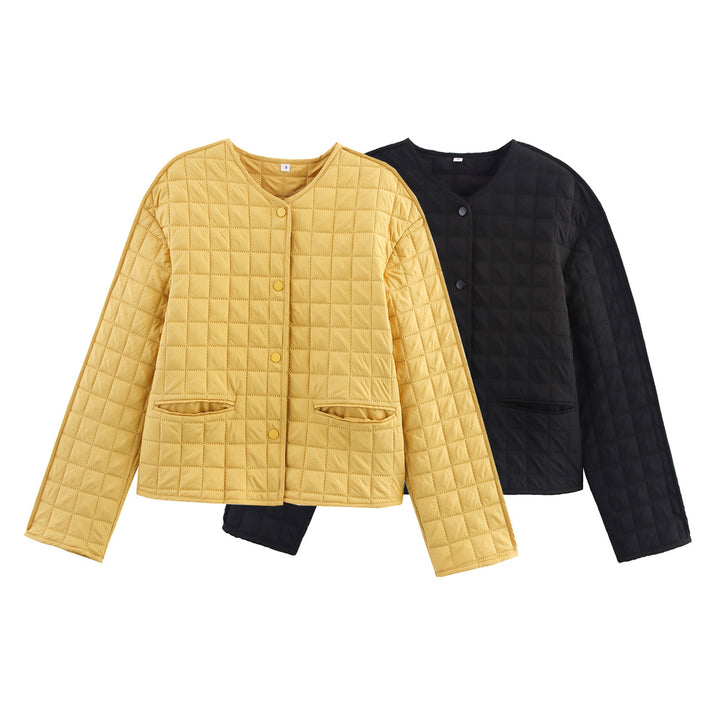 Damen gesteppte Übergangsjacke mit praktischen Taschen und modischem Design Drune